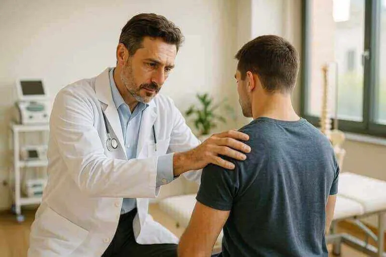 foto di una visita medica specialistica