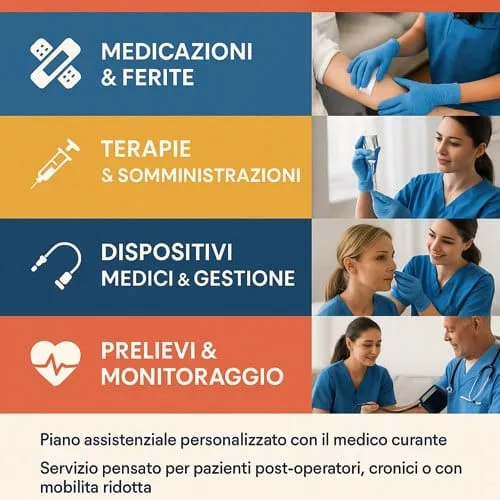 infografica su mansioni assistenza infermieristica domiciliare